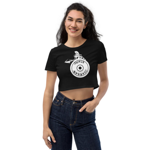 Shield Barbell Crop Top - Image 2