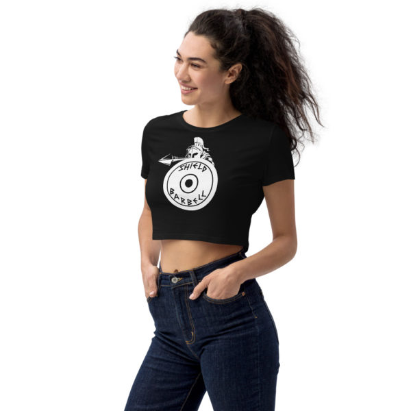 Shield Barbell Crop Top - Image 3