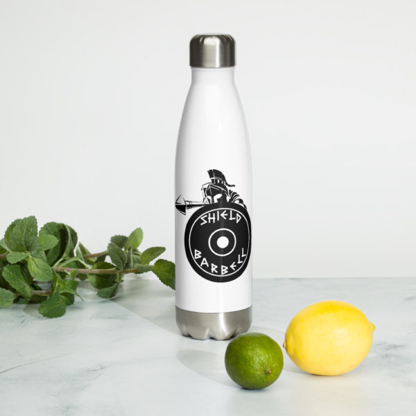 Shield Barbell Stainless Steel Water Bottle - Image 2