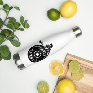 Shield Barbell Stainless Steel Water Bottle