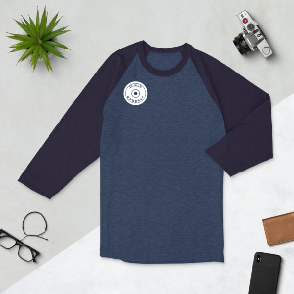 Unisex Shield Barbell Baseball Shirt - Image 2