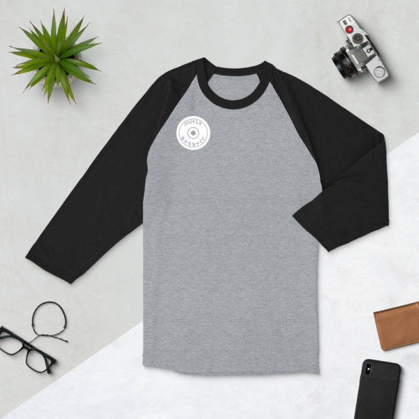 Unisex Shield Barbell Baseball Shirt - Image 3