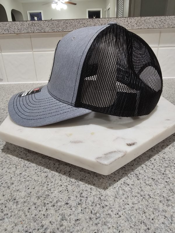 Shield Barbell Hat - White Emblem - Image 2