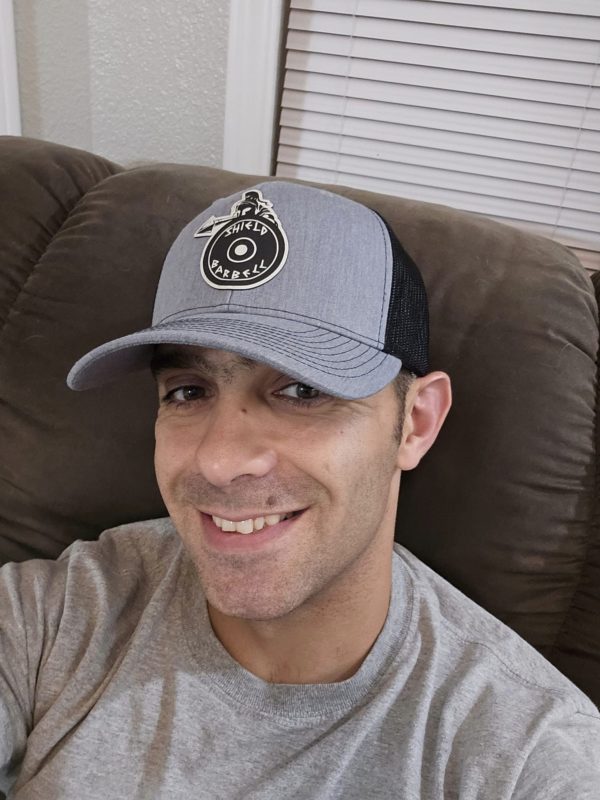 Shield Barbell Hat - Black Emblem