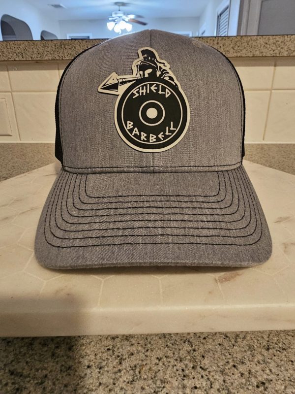 Shield Barbell Hat - Black Emblem - Image 2
